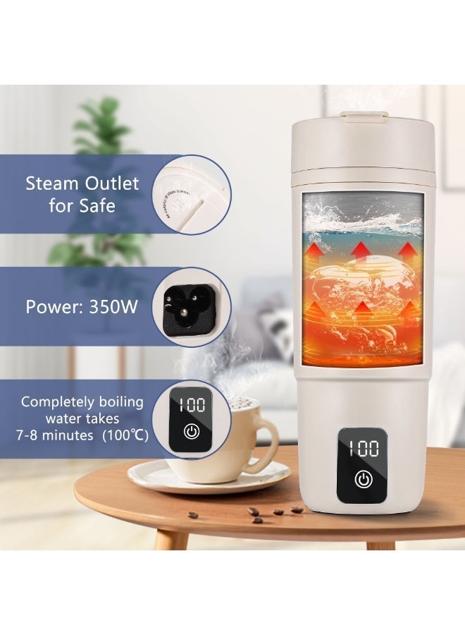 balabulala Travel Electric Kettle,500mlPortable Water Boiler with 6 Variable Presets, Personal Small Electric Kettle with Keep Warm Temperature Controls & Boil Dry Protection. - Image 5